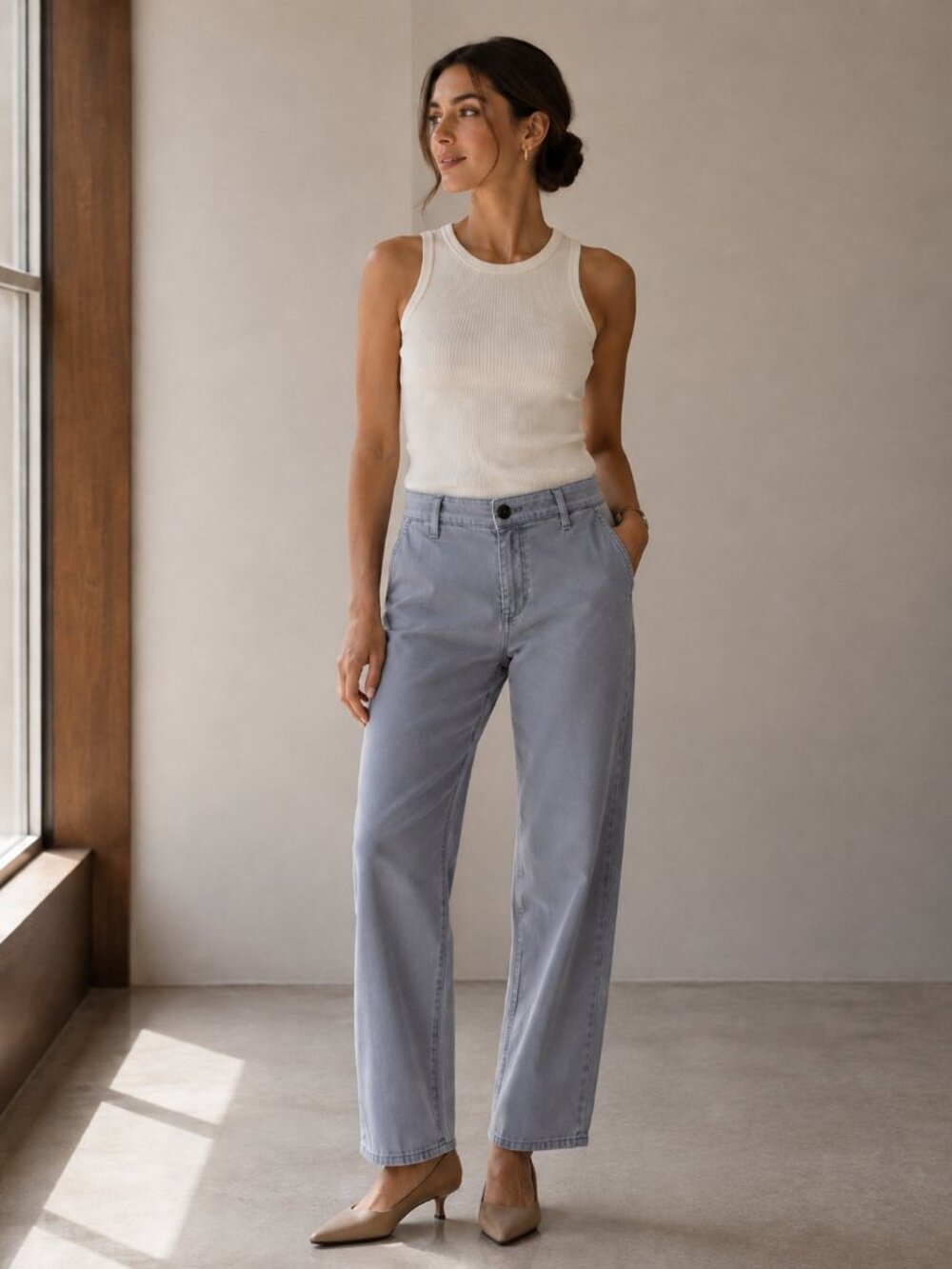 ADRIANO GOLDSCHMEID The Caden Trouser Womens 26 Business Casual Chino Pants